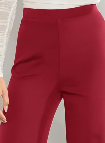 Image of KOTTY Women's High-Rise Straight Fit Stretch Pants for Office, Casual and Smart Wear