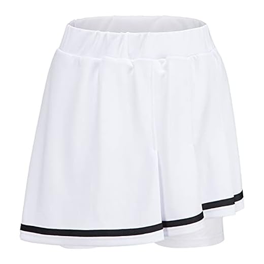 Hhwei Snabbtorkande och andningsbar sportkjol damer veckad tennis golf kort kjol med inbyggda shorts