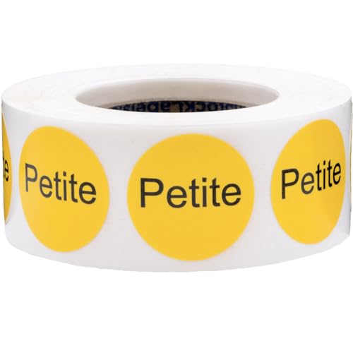 Rouleau étiquettes autocollantes rondes jaune noir 1,9 cm pour marquage