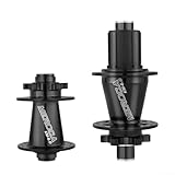 Buje de bicicleta resistente de 32 agujeros que incorpora estructura avanzada de fibra de carbono y compatibilidad con eje pasante (eje pasante 100 142)