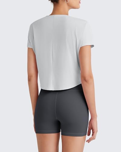 G4Free Lightbreeze Womens Workout Tops Batwing Sleeve Tees Loose Fit Athletic Gym Shirts Basic Yoga Tshirts Casual Summer3