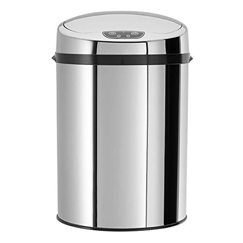 Poubelle de salle de bain Echtwerk à infrarouge - 9 l Silber, 37,5 x 24,5cm