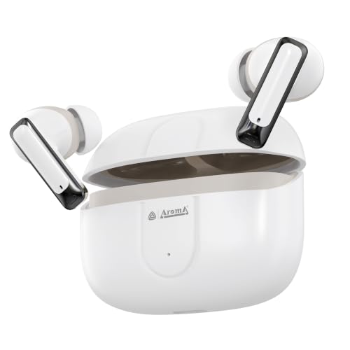 Image of AROMA TWS28 with Upto 36 Hrs* Playtime BT V5.4, Type C Fast Charging True Wireless Earbuds