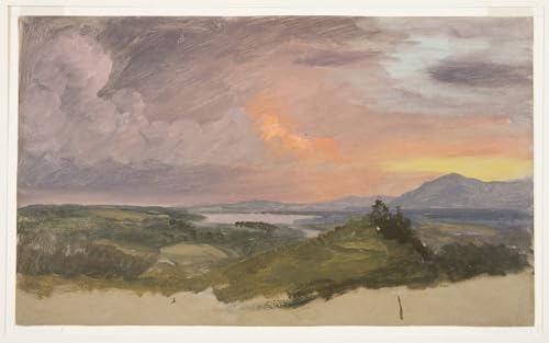 Affiche Coucher de soleil vallée de l'Hudson de Frederic Edwin Church pour poster mural de chambre