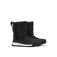 Sorel Whitney 2 Puffy Mid Wp Unisex Kids Winter Boots, Black Youth, 4 UK