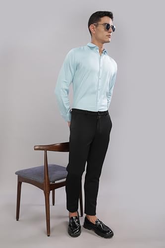 Image of Men's Cotton Lycra Slim Fit Shirt with Full Sleeves