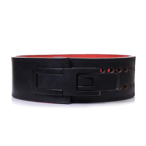 Image of Weight Lifting Lever Belt -Power Lifting Belt for Men & Women for Lower Back Support, Multipurpose Gym Workouts Deadlifts Squats Powerlifting - 4 Inch Wide (SOLID BLACK, S to. 2XL)
