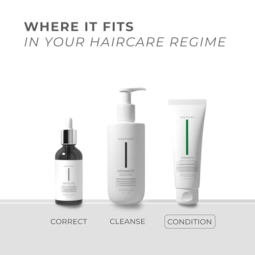 Image of Ceuticoz Keramote Damage Repair Conditioner for dry & frizzy hair | 100ml | For Damaged & Frizzy Hair, Repairs, strengthens & smoothens, Babassu Oil & Murumuru Butter, All Hair Types