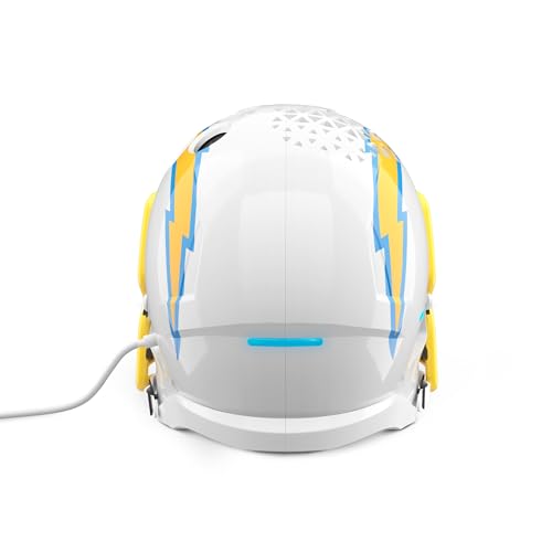 Image of NFL Echo Dot Bundle: Includes Echo Dot | Charcoal and Limited-Edition NFL Helmet Stand | Los Angeles Chargers