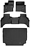 SMARTLINER All Weather Custom Fit 2 Row Floor Mats & Cargo Liner Behind The 2nd Row Set Compatible with 2020-2022 Range Rover Defender 110 (Only Fits 5 or 6 Passenger Models)