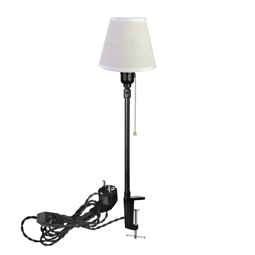 FSLiving Moderne Dimmbare Klemmleuchte mit Kabel