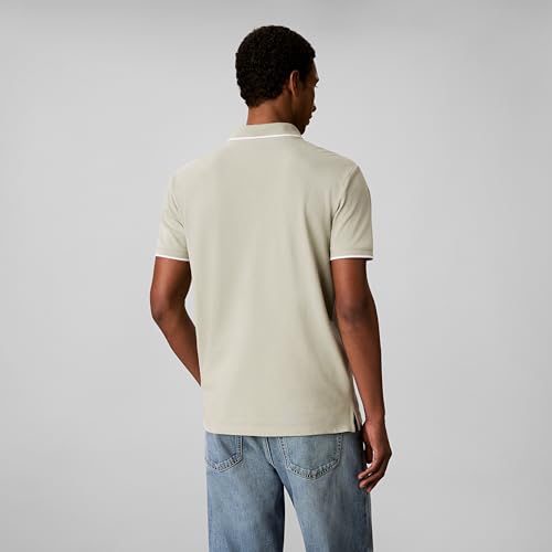 Image of Calvin Klein Men's Liquid Touch Polo Stripe with UV Protection