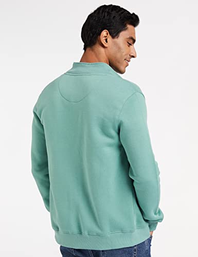 Image of Amazon Brand - Symbol Men Cotton Blend High Neck Fleece Sweatshirt