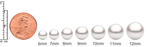 14K Gold 5.5-6mm White Akoya Saltwater Cultured Pearl Stud Earrings, AAAA Quality4