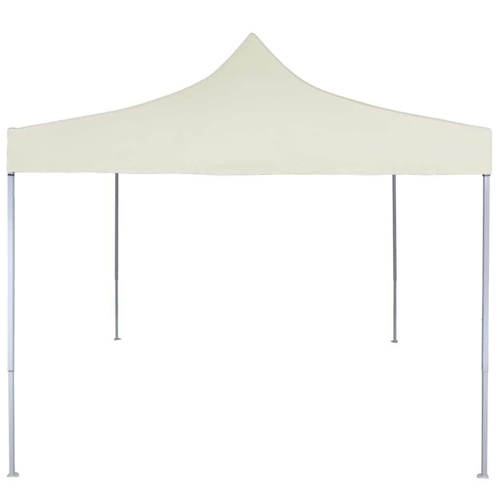 Gartenpavillon, faltbar, faltbar, für den Außenbereich, professionell, 2 x 2 m, Stahl, cremefarben