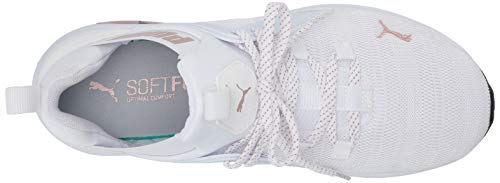 PUMA PUMA womens Enzo 2 Cross Trainer, Puma White-rose Gold, 11 US