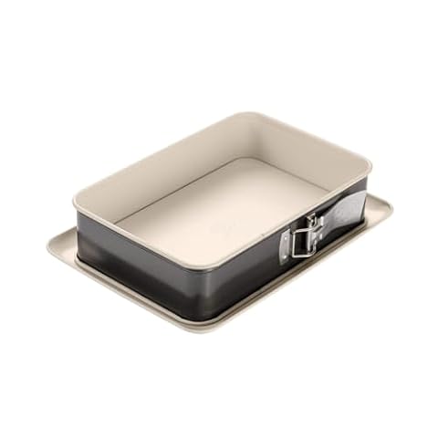 Dr. Oetker 4860 mała prostokątna forma do skakania Back-Trend, 28 x 18 x 7 cm, stal, kremowa/antracytowa, 28 x 18 cm