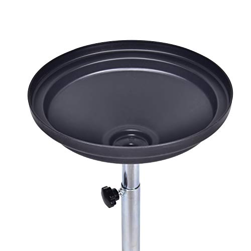 A A IN 5 Gallon Oil Drain Portable Steel Oil Drain, Waste Oil Drain with Wheel, Adjustable Height - Thumbnail 2