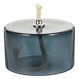 Luxshiny Refillable Oil Candle Container Empty Glass Candle Jar Glass Oil Lamp Kerosene Lamp for Indoor Wedding Holder Party Tabletop Decor Vessel Butter