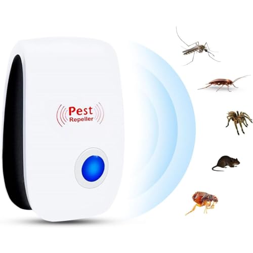 Repelente Ultrassônico Eletrônico Espanta Mosquitos Ratos Baratas Aranhas Formiga Moscas Insetos Seguro para Pets Humanos e Plantas Aparelho Elétrico Premium eTizzaShop