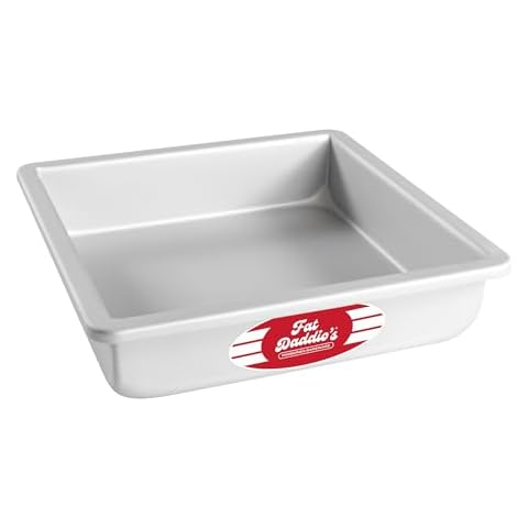 Fat Daddio's PSQ-882 Anodized Aluminum Square Cake Pan, 8 x 2 Inch Cover