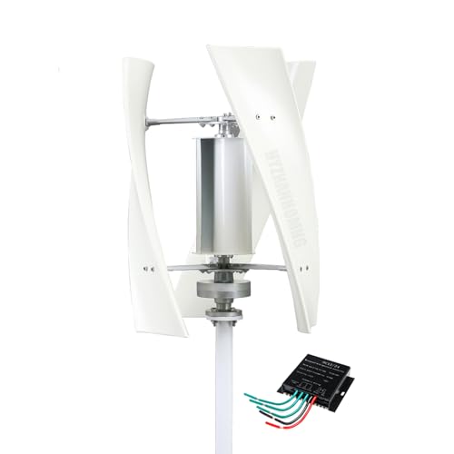 HYZHANHONG 9000W Generador De Turbina Eólica De Alta Potencia para El Hogar W/Controlador 12V-48V Baja Velocidad Sin Ruido 3 Palas Turbina Eólica para El Hogar, Barcos, Iluminación Callejera,24V