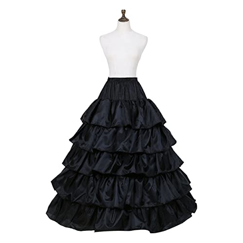 carotoe Petticoat Crinoline Slips Wedding Accessories Black Hoop Skirt With 50s Vintage Under Skirt For Women Girls carotoe Petticoat Crinoline Slips Wedding Accessories Black Hoop Skirt With 50s Vintage Under Skirt For Women Girls