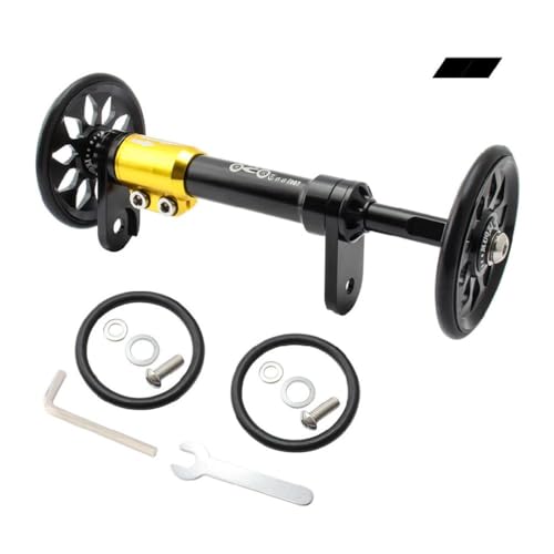 NUEAYMS Extension Bar Easy Wheels Easy Wheel Extender Aluminum Alloy Extension Telescopic Bar Compatible with Bro-mpton Easy Wheel Bracket