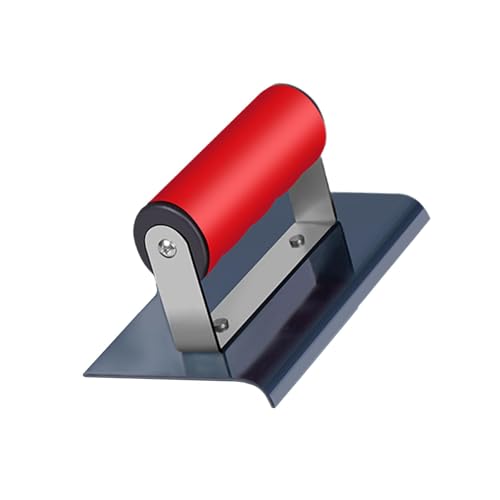 RNXRZANK Paleta Curva para Hormigón, de Acero Inoxidable, Profesional, para Acabados, para Enlucir Aceras Y Cemento, 15.2cmx7.6cmx7cm