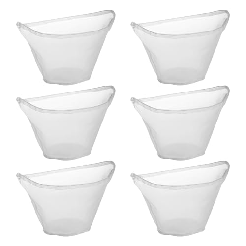 Sachets en Étamine,6 Sachets Filtrants Réutilisables en Maille Fine avec Cordon de Serrage pour la Cuisson,Pâtisserie,Jus de Noix,Lait de Soja,Garnitures de Boulettes