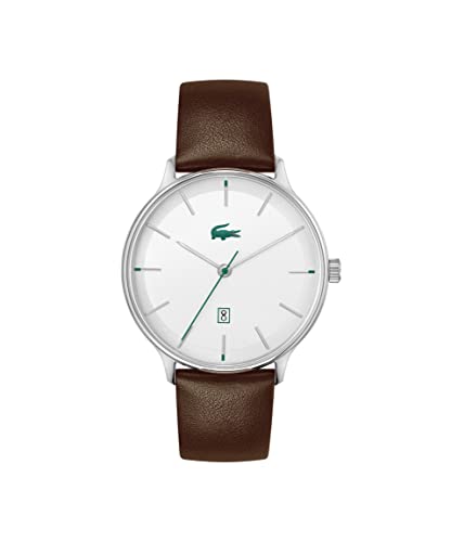 Lacoste Unisexe-Adultes Analogique Quartz Montre avec Bracelet en Cuir 2011167