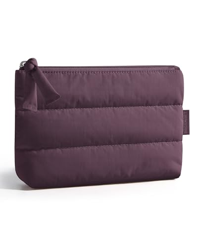 Image of BAGSMART Small Makeup Bag, Machine Washable Puffy Cosmetic Pouch