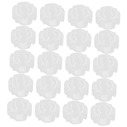 BESPORTBLE 20Pcs Clear Outlet Plug Covers Outlet Safety Protector for Proofing Durable Easy to Install Socket Covers Electric Outlet Protection