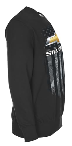 JH DESIGN GROUP Men’s Chevy Silverado Truck Flag Pullover Crewneck Sweatshirt3