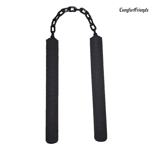Image of Original Nunchaku Karate Equipment Nunchucks with Black Foam Handle