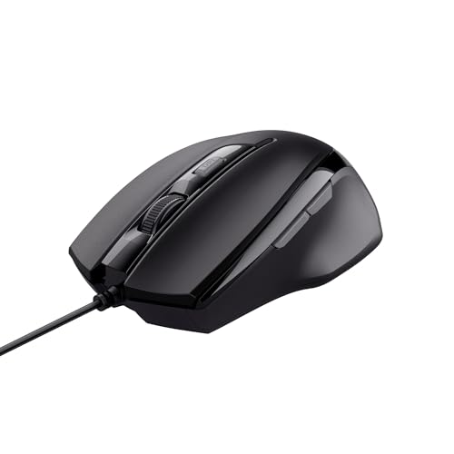 Trust Voca Comfort Souris Filaire 800-2400 DPI, Noir