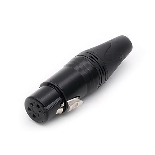 Connecteur XLR 3 broches mâle pour câble de microphone noir lot de 10