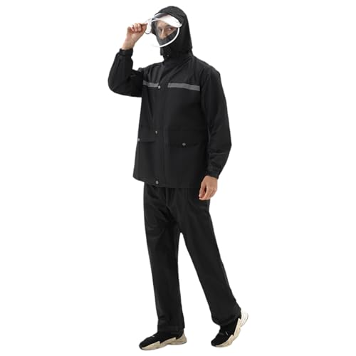 Conjunto impermeable para hombres y mujeres con tiras reflectivas miniatura 1
