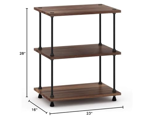 Salamander Designs A3/W Archetype 3-Shelf Audio Stand (Walnut) - Image 3