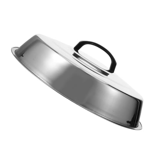 SUPVOX Tapa Redonda de Inoxidable Barbacoa Cúpula Derretir Queso y Camping y Asados Arqueado de Carne