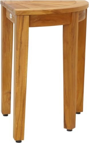 Image of AquaTeak Kai Corner 15.5 inch Teak Shower Bench