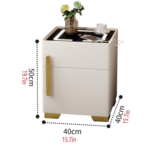 Table de chevet intelligente en verre avec coffre-fort intégré - 3