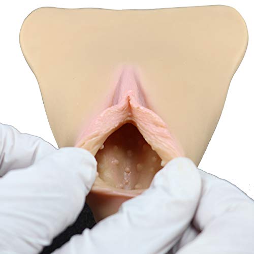 Tex-Eorey Realistische sexy gefälschte Vagina, einfügbar, Silikon Insert Pad Control Gaff für Crossdresser Transgender Shemale auf Unterwäsche genäht,C – Bild 4