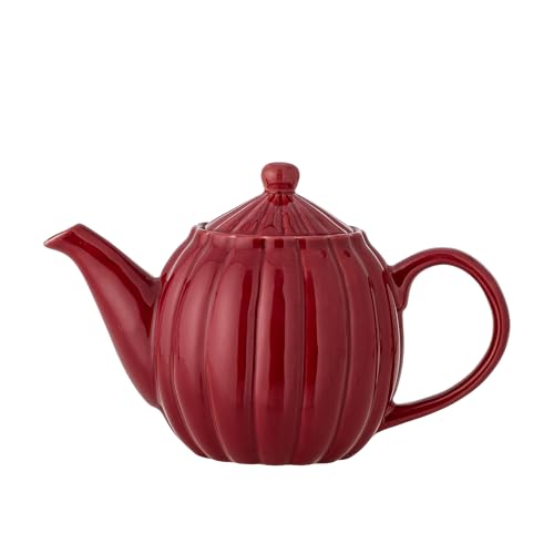 Bloomingville Latina Teekanne, Rot, Steingut, T13xH17 cm, 1085 ml