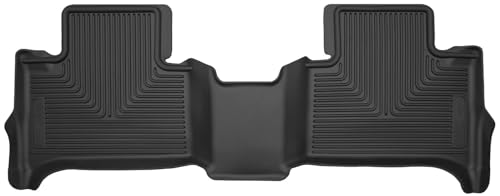 Husky Liners X-act Contour Floor Mats | Fits 2015-2021 Chevrolet Colorado & GMC Canyon Crew Cab | 3rd Row, 1-pc Black - 53231
