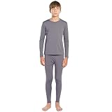 ViCherub Conjunto de ropa interior térmica para niños, conjuntos de niño - gris - X-Small