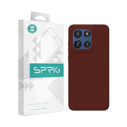 Image of SPRIG Compatible with Moto Edge 60 Stylus Premium SilkTone Back Cover Drop Tested Shock Proof Mobile Case for Men, Women, Boys and Girls with Camera Protection (Dark Brown)