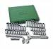 SK 94549 Fractional Socket Set - 3/8-In. Drive 6 Point Metric Tools, 49-Piece Plastic Socket Case. SuperKrome Finish Fractional Handtools