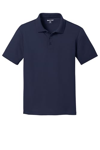 SPORT-TEK Youth PosiCharge RacerMesh Polo | Short Sleeve Collared Shirt for Boys & Girls, Athletic Fit Kids' Top for Summer