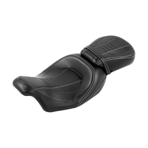 Asiento cómodo para evitar dolor lumbar en rutas Harley Street Road King 09-23